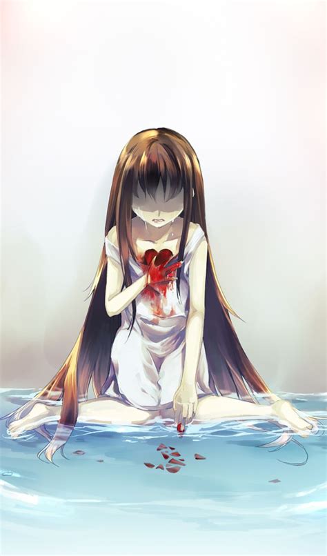 Images Of Aesthetic Heart Broken Sad Anime Girl