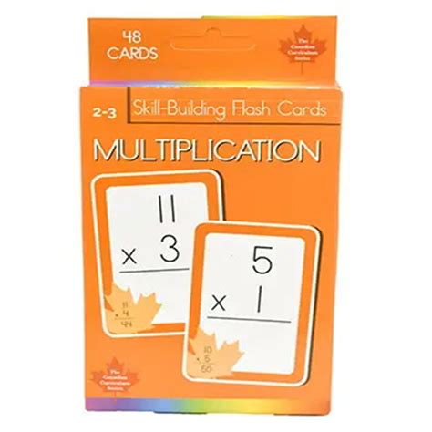 Multiplication Skill Building Flash Cards Grade 2 3 Canadian