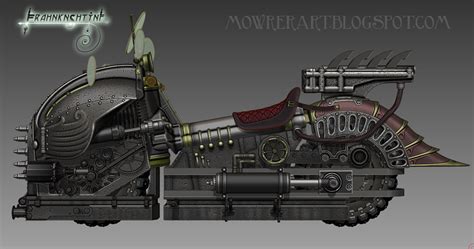 Mowrer Art Steampunk Frankenstein And More Steampunk Motorcycle In 3d