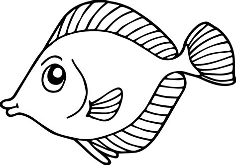 Download Fish Coloring Pages For Kids - Preschool and Kindergarten