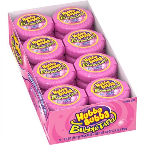 Wrigleys Hubba Bubba Awesome Original Bubble Tape Bubble Gum 24 Ct