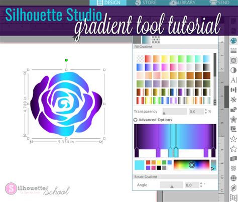 Silhouette Studio Gradient Fill Tool Tutorial Silhouette School