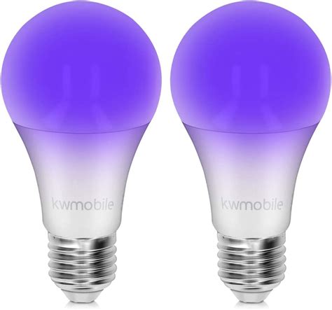 Kwmobile Black Light Bulbs E27 Led Ultraviolet Blacklight Uv Bulb