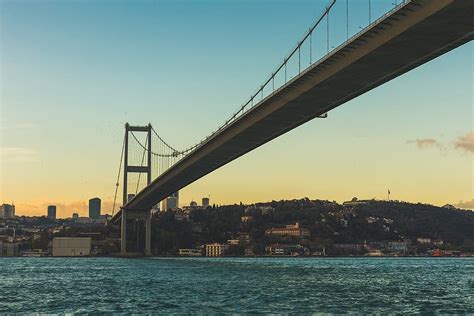 Hd Wallpaper Turkey Bosphorus Bridge Itsanbul Evening Urban Grain