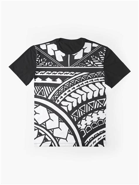 Polynesian All Over Tribal Print T Shirt By