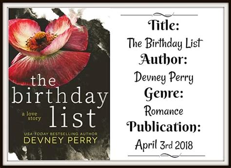 The Birthday List Maysen Jar 1 By Devney Perry Goodreads