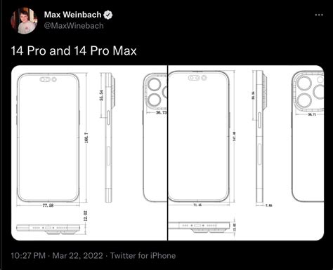 New Iphone 14 Series Schematics Leak And Renders Reveal Their Sizes And