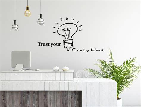 Office Wall Art Decal Teamwork Business Success Work Idea Inspiration