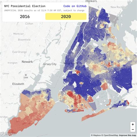 Nyc Presidential Election Results By Neighborhood