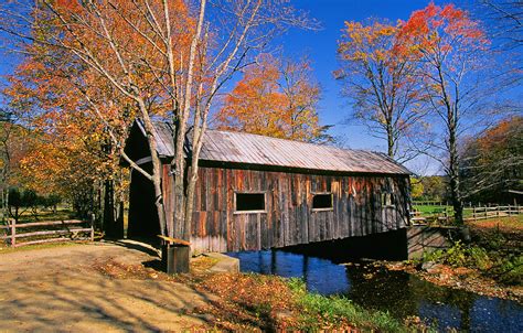 Covered Bridge Green Mountains Of Vermont Photograph By Buddy Mays