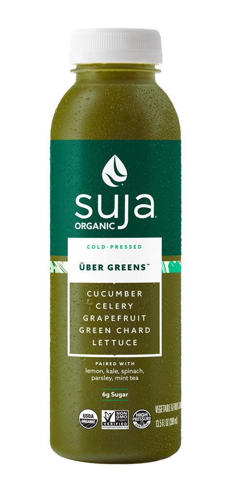 Suja Organic Uber Greens Cold Pressed Green Juice 135 Fl Oz