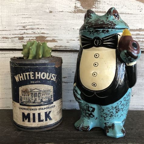60s Vintage Ceramic Frog Bank S487 2000toys Antique Mall