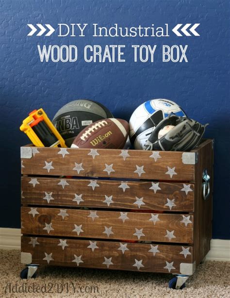Diy Wood Crate Toy Box