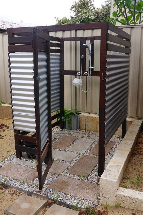 Diy Outdoor Shower Idea Perfect For A Lakebeach House By The Pool