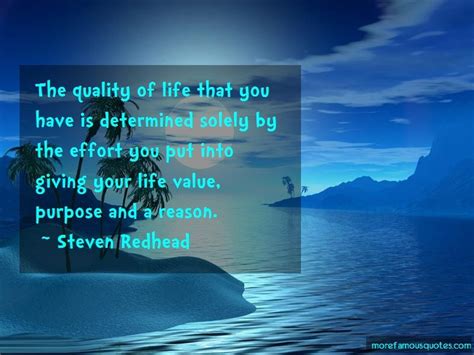 The Quality Of Life That You Have Is Determined Solely By The Effort