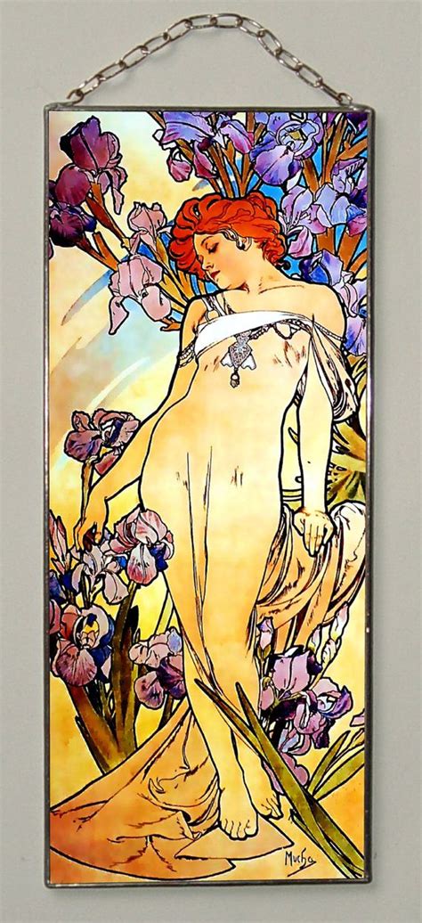 Alphonse Mucha The Flowers Iris Alphonse Mucha The Flowers Iris