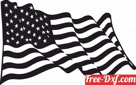 Download Waving American Flag Vector Art Svg Su3fa High Quality F