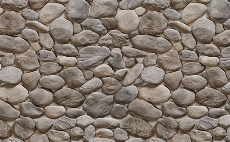 River Rock Effect Wallpaper For Walls 3d Stone Pattern