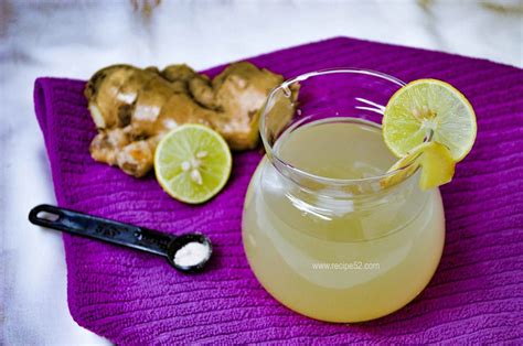 Ginger Lemon Water Drink