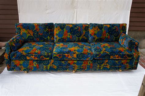 Mid Century 70s Jack Lenor Larsen Velvet Sofa For Sale At 1stdibs