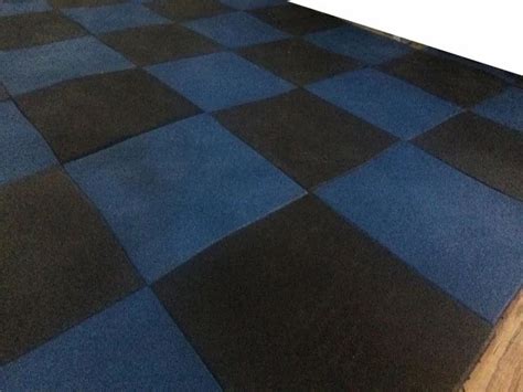 Black And Blue Gym Rubber Floor Tile At Rs 70square Feet In Pune Id