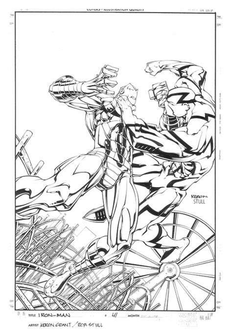 Iron Man 41 Cover Art In Rob Stulls For Sale Iron