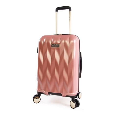 Juicy Couture Grace Hardside Spinner Luggage Rose Gold 21 Carryon Brickseek