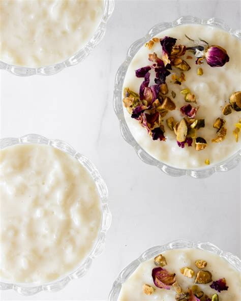 Lebanese Rice Pudding Riz Bi Haleeb Forks And Foliage