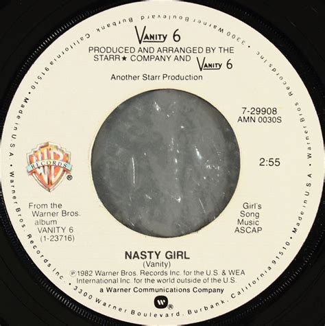 Vanity 6 Nasty Girl Releases Reviews Credits Discogs