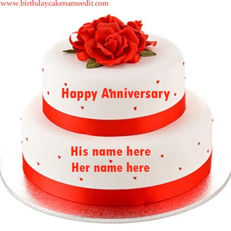 Use our free wedding anniversary cake with name and photo editor online. Happy Anniversary Cake With Name Photo Edit