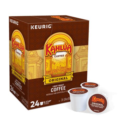 Kahlua Coffee K Cup Pods Light Roast Coffee 24 Count For Keurig