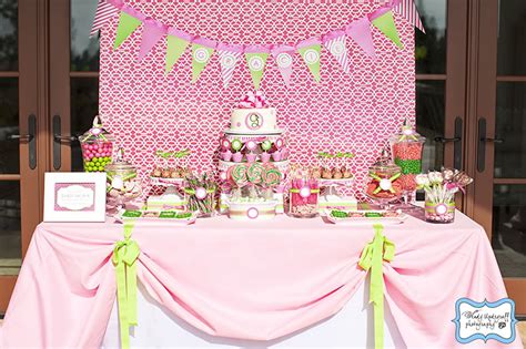 Ingrid Rhodes Styled Events Pink Green And Preppy Party