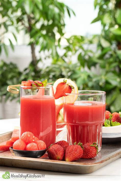 Strawberry Watermelon Juice Recipe A Low Calorie Summer Drink