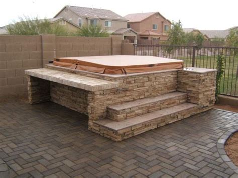 Versatile styles of hot tub surrounds. 17 Best images about Ground Surround | Hot tubs, Built ins ...