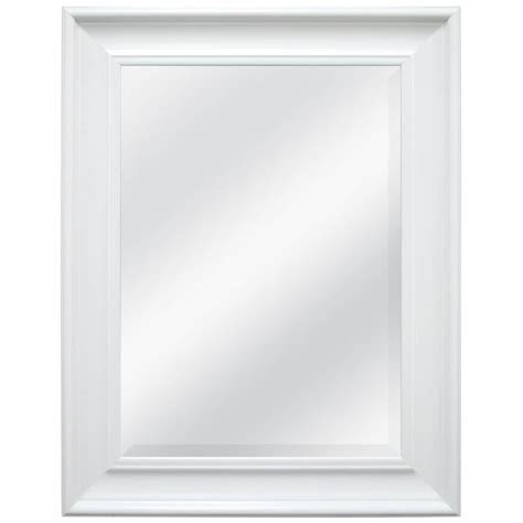 Style Selections White Beveled Wall Mirror At