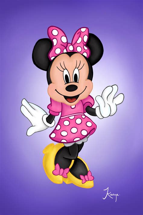 Drawing Of Minnie Mouse By Karyeofficialart Minnie Minnie Mouse