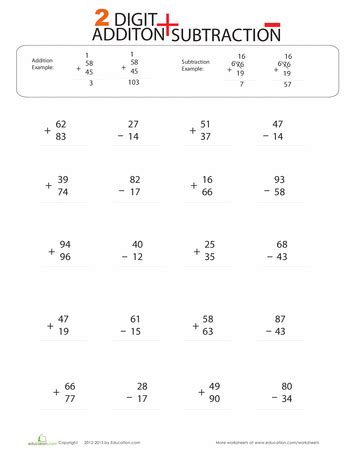 In this math activity, students will find the missing value for each bar model, then they will write an addition and subtraction number sentence. Practice Test: 2-Digit Addition and Subtraction | Subtraction, Addition and subtraction ...