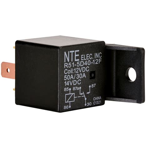 Nte R51 5d40 12f 50a 12 Vdc Spdt Automotive Relay