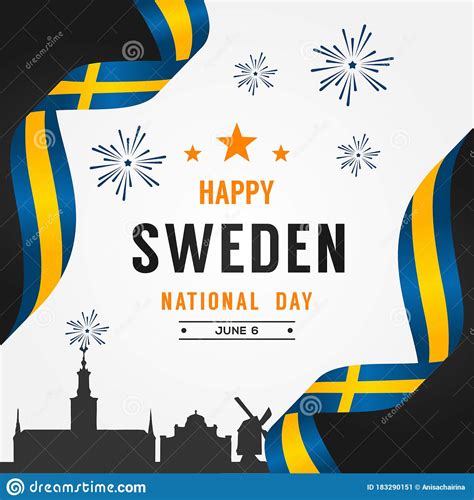 Sweden Independence Day Vector Design Illustration For Celebrate Moment