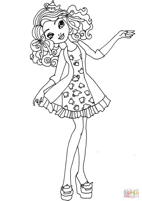See more ideas about ever after high, ever after, monster high. Ever After High Coloring Pages Madeline Hatter at ...