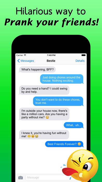 Worlds first ios text message generator. App Shopper: iPrank You for iMessage - Create fake text ...