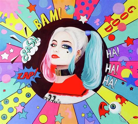 Harley Quinn Painting By Emmanuelle Kurosh Fine Art America