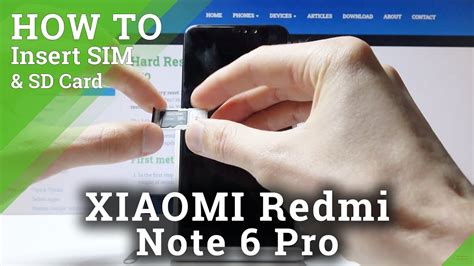 How To Install SIM And SD Card In Xiaomi Redmi Note Pro Insert Nano SIM Micro SD Card