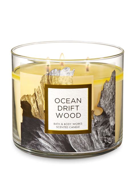 Ocean Driftwood Wick Candle Candles Bath And Body Works Bath Candles