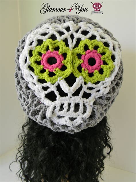 Ravelry Sugar Skull Slouch Hat Pattern By Glamour4you