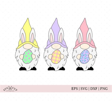 Easter Gnomes SVG PNG DXF Files for Cricut and Silhouette – SVG Cut Studio
