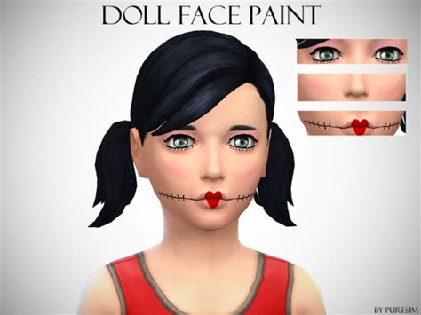 Puresims Doll Face Paint Sims 4 Updates ♦ Sims 4