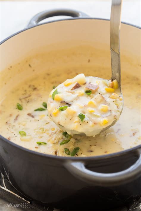This Potato Corn Chowder Is A Thick Hearty Creamy Soup Recipe