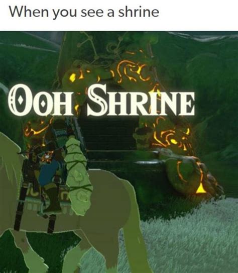 Ooh Shrine The Legend Of Zelda Breath Of The Wild Know Your Meme