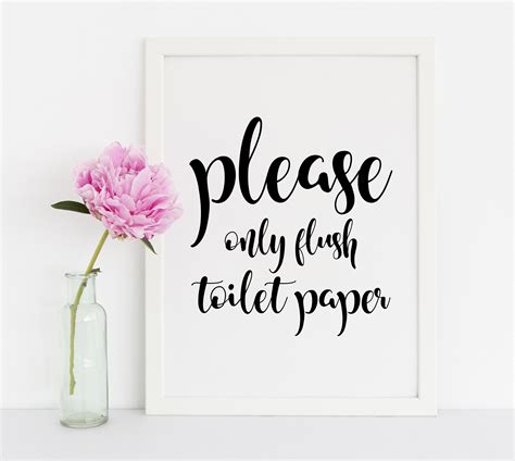 Toilet Paper Only Sign Printable Get What You Need For Free